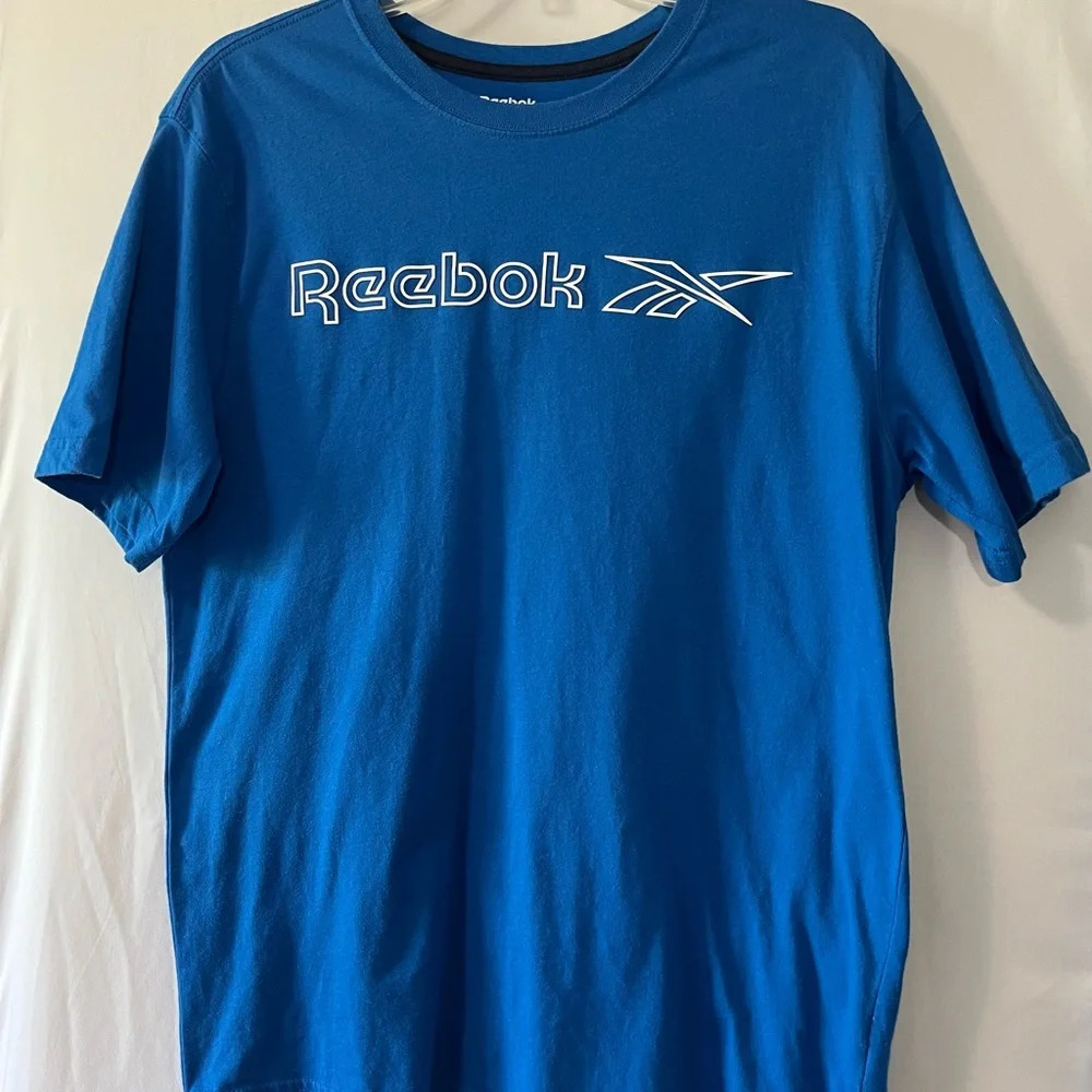 Mens Reebok Blue Short Sleeve‎ T Shirt Size Medium
